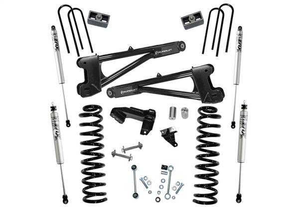 Superlift - 2011 - 2016 Ford Superlift 4in. Lift Kit w/FOX Shocks-11-16 F250/350 4WD Diesel w/Replacement Radius Arms - K987F