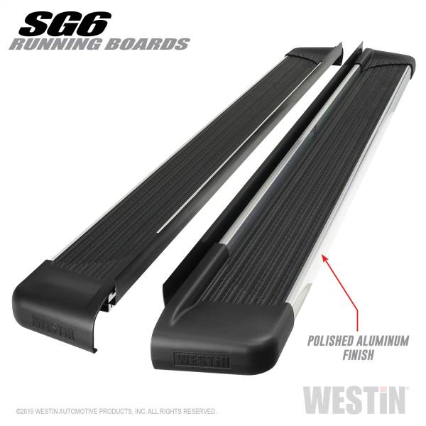 Westin - 2004 - 2008 Ford, 2007 - 2019 GMC, Chevrolet, 2019 Ram Westin SG6 Running Boards - 27-64750