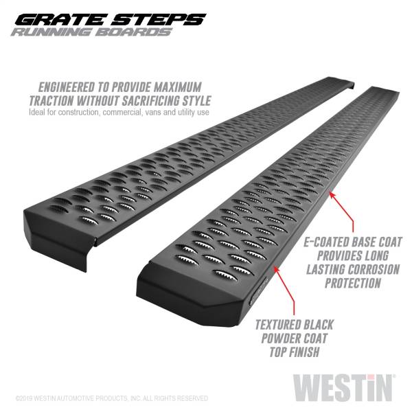 Westin - 2000 - 2019 Ford, 2000 - 2020 Chevrolet, 2019 - 2020 GMC Westin Grate Steps Running Boards - 27-74745