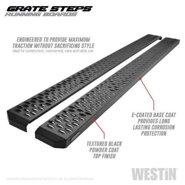 Westin - 2006 - 2014 Honda, 2009 - 2010 Dodge, 2011 - 2019 Ram Westin Grate Steps Running Boards - 27-74765