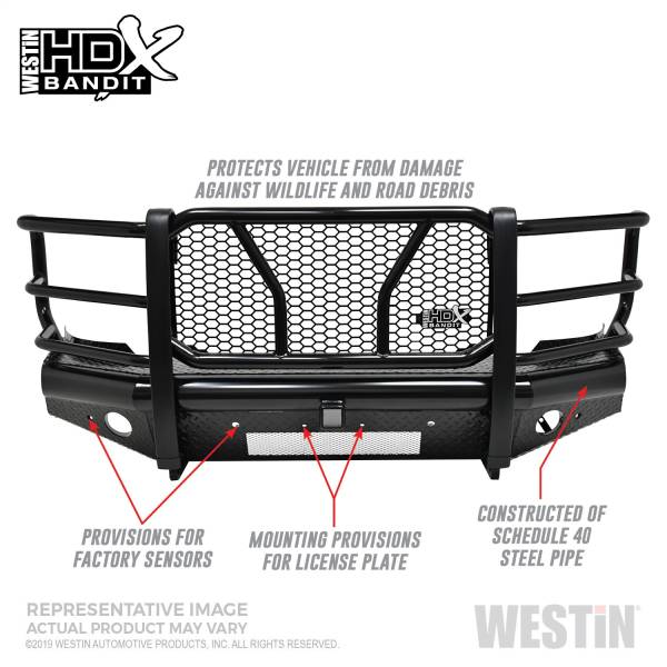 Westin - 2019 - 2022 Chevrolet Westin HDX Bandit Front Bumper - 58-31135