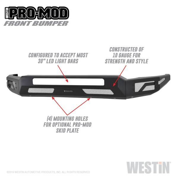 Westin - 2011 - 2016 Ford Westin Pro-Mod Front Bumper - 58-41205