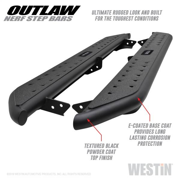 Westin - 2005 - 2021 Toyota Westin Outlaw Nerf Step Bars - 58-52775