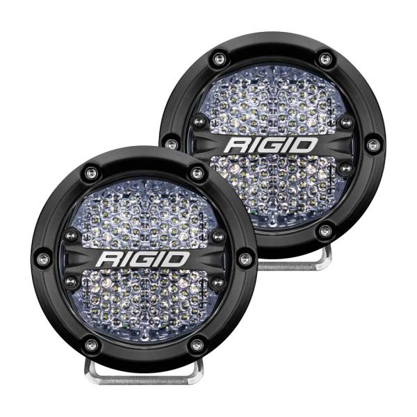 Rigid Industries - Rigid Industries 360-SERIES 4 INCH LED OFF-ROAD DIFFUSED WHITE BACKLIGHT PAIR - 36208