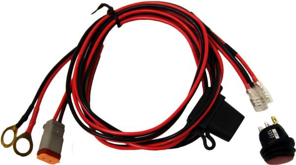 Rigid Industries - Rigid Industries RIGID Wire Harness Fits 4-6 Inch E-Series 6-10Inch SR-Series Single Unit Pods - 40199