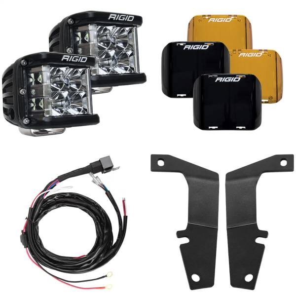 Rigid Industries - 2010 - 2020 Toyota Rigid Industries RIGID 2010-2020 Toyota 4Runner A-Pillar Light Kit Includes D-SS Flood - 46703