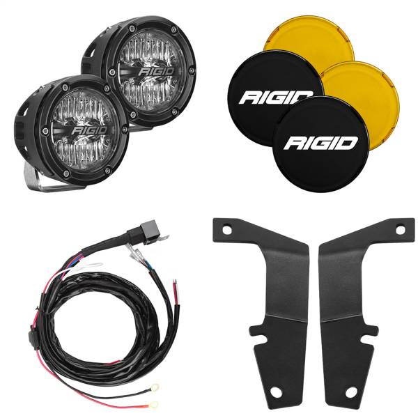 Rigid Industries - 2010 - 2020 Toyota Rigid Industries RIGID 2010-2020 Toyota 4Runner A-Pillar Light Kit Includes 4In 360-Series Drive - 46704