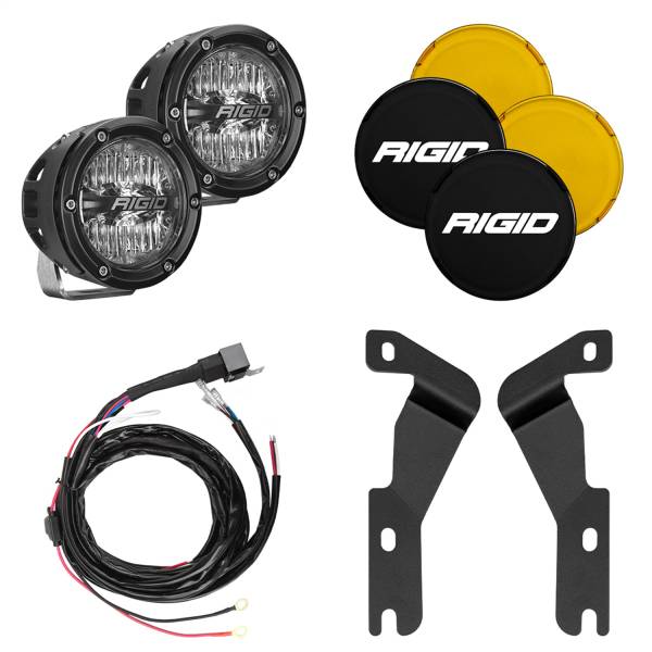 Rigid Industries - 2016 - 2020 Toyota Rigid Industries RIGID 2016-2020 Toyota Tacoma A-Pillar Light Kit Includes 4In 360-Series Drive - 46708