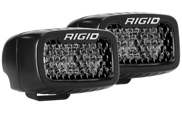 Rigid Industries - Rigid Industries SR-M SERIES PRO SPOT DIFFUSED MIDNIGHT SURFACE MOUNT PAIR - 902513BLK