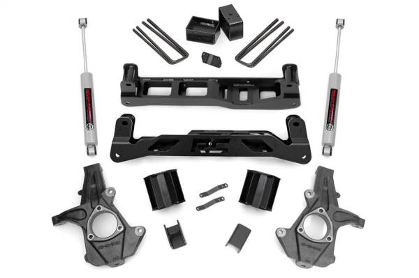 Rough Country - 2007 - 2013 GMC, Chevrolet Rough Country Suspension Lift Kit w/Shocks - 26130