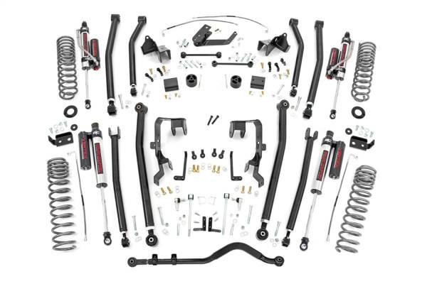 Rough Country - 2007 - 2018 Jeep Rough Country Long Arm Suspension Lift Kit w/Shocks - 78550A