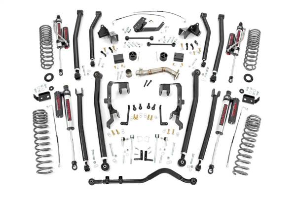 Rough Country - 2007 - 2018 Jeep Rough Country Long Arm Suspension Lift Kit w/Shocks - 78650A