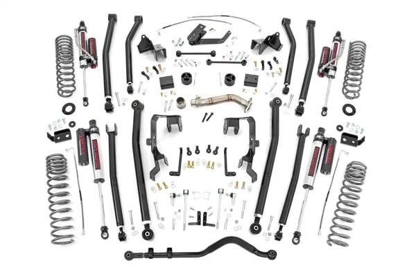 Rough Country - 2007 - 2018 Jeep Rough Country Long Arm Suspension Lift Kit w/Shocks - 78650A