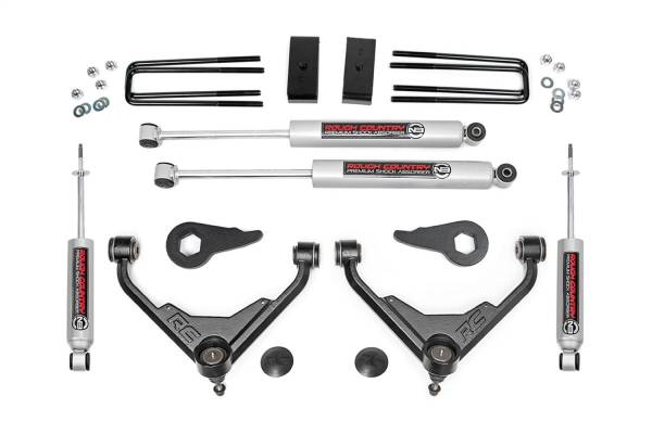 Rough Country - 2000 - 2010 GMC, 2001 - 2010 Chevrolet Rough Country Suspension Lift Kit w/Shocks - 8596N2
