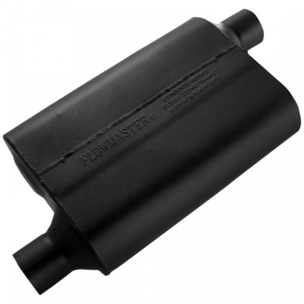 Flowmaster - Flowmaster 42443 40 Series Muffler - 2.25 Offset In / 2.25 Offset Out - Aggressive Sound