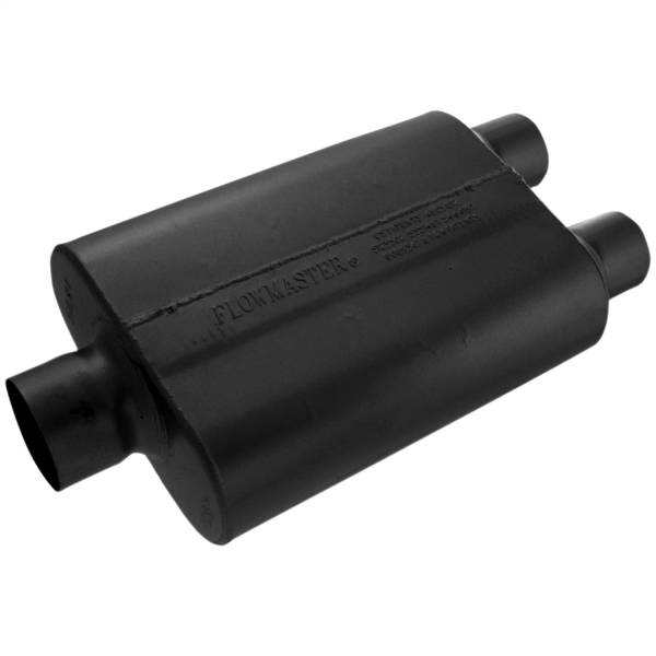 Flowmaster - Flowmaster 430402 40 Series Muffler - 3.00 Center In / 2.50 Dual Out - Aggressive Sound