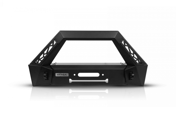 Attica 4x4 - Attica 4x4 Jeep Wrangler JL 2018-23 / Gladiator 2019-23 Front Bumper - Black - Steel - ATTJL01A106-BX