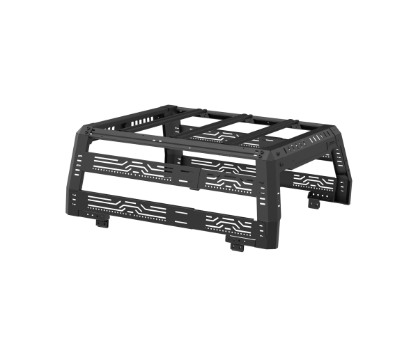 Attica 4x4 - Attica 4x4 Jeep Gladiator JT 2019-23 Bed Rack - Black - Powder Coated - Steel (Box 1) - ATTJT02I101-BX