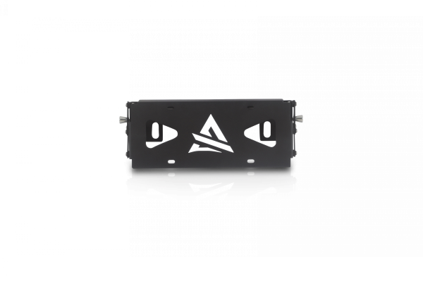 Attica 4x4 - Attica 4x4 Universal Front Bumper Winch Flip-Up Roller Fairlead License plate bracket - ATTK102-BX