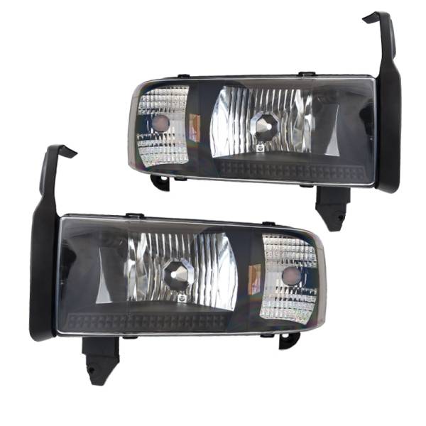 Winjet - Winjet HEADLIGHTS-BLACK / CLEAR - CHWJ-0292-B
