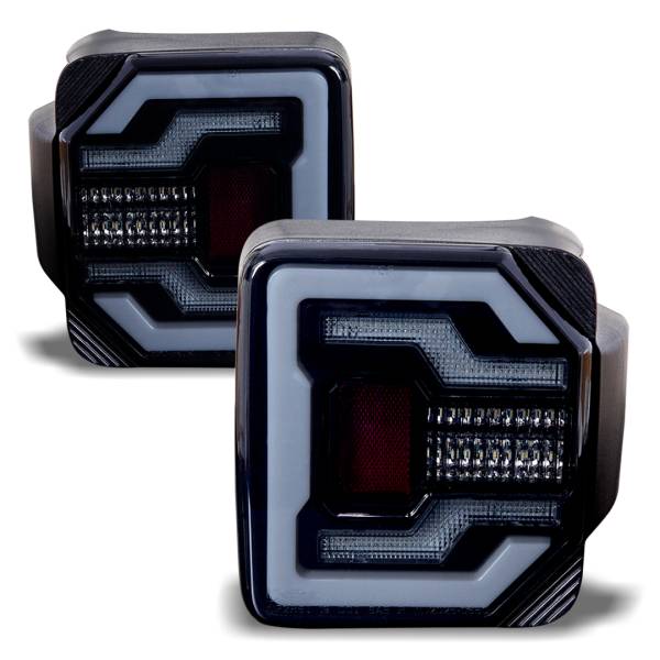 Winjet - RENEGADE SEQUENTIAL TAIL LIGHTS-GLOSS BLACK / SMOKE - CTRNG0650-BS-SQ