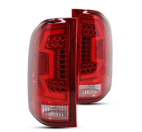 Winjet - RENEGADE LED SEQUENTIAL TAIL LIGHTS-CHROME RED - CTRNG0666-CR-SQ