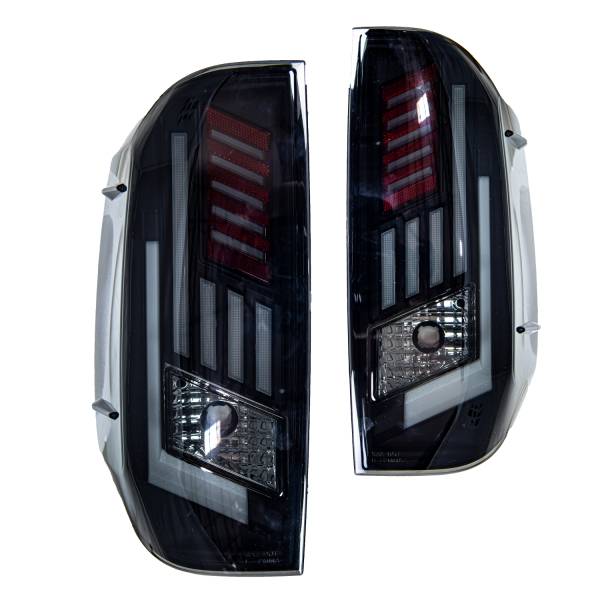 Winjet - RENEGADE LED SEQUENTIAL TAIL LIGHTS-BLACK / SMOKE - CTRNG0667-BS-SQ