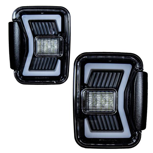 Winjet - RENEGADE LED SEQUENTIAL TAIL LIGHTS-GLOSS BLACK CHROME - CTRNG0668-GBC-SQ