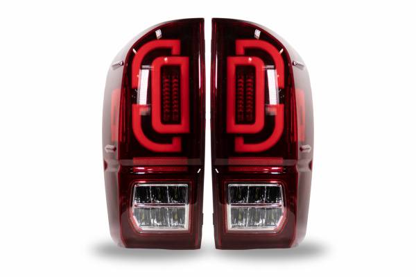 Winjet - RENEGADE LED SEQUENTIAL TAIL LIGHTS-BLACK / RED - CTRNG0685-BR-SQ