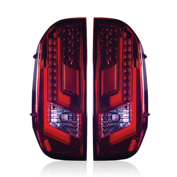 Winjet - Winjet TAIL LIGHTS-CHROME / RED - CTWJ-0377-CR