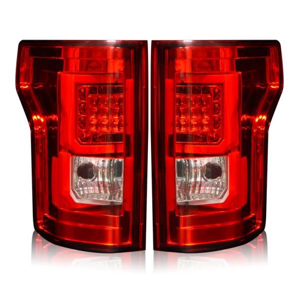 Winjet - Winjet LED TAIL LIGHTS-CHROME / RED - CTWJ-0440-CR
