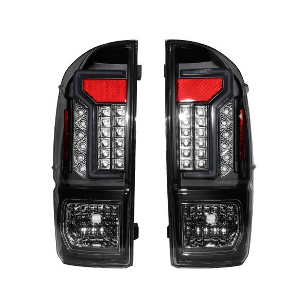 Winjet - Winjet LED TAIL LIGHTS-BLACK / CLEAR / SMOKE - CTWJ-0466-BCS