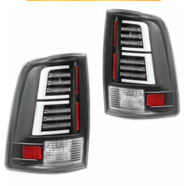 Winjet - Winjet LED SEQUENTIAL TAIL LIGHTS-BLACK / CLEAR - CTWJ-0696-BC-SQ