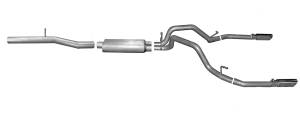 2014 - 2018 GMC, Chevrolet Gibson Performance Exhaust Dual Split Exhaust System - 5657