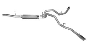 2014 - 2018 GMC, Chevrolet Gibson Performance Exhaust Dual Extreme Exhaust System - 5662
