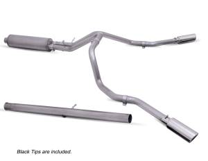 2020 - 2021 GMC, Chevrolet Gibson Performance Exhaust Dual Extreme Exhaust System - 65714B