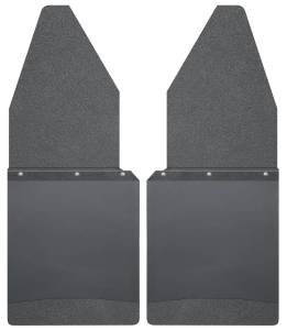2000 - 2020 Ford Husky Liners Kick Back Mud Flaps 12" Wide - Black Top and Black Weight - 17105