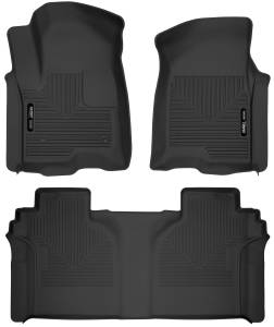 2019 - 2022 GMC, Chevrolet Husky Liners Front & 2nd Seat Floor Liners - 54208