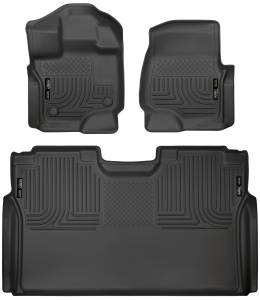 Husky Liners - 2015 - 2022 Ford Husky Liners Front & 2nd Seat Floor Liners - 94041 - Image 1