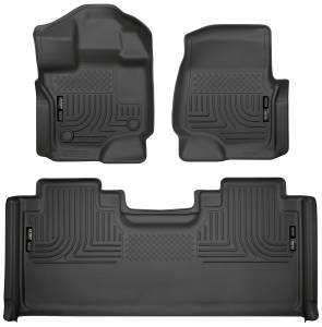 Husky Liners - 2015 - 2022 Ford Husky Liners Front & 2nd Seat Floor Liners - 94051 - Image 1
