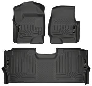 Husky Liners - 2017 - 2022 Ford Husky Liners Front & 2nd Seat Floor Liners - 94061 - Image 1