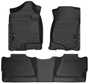 2007 - 2014 GMC, Chevrolet Husky Liners Front & 2nd Seat Floor Liners (Footwell Coverage) - 98201