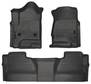2014 - 2019 GMC, Chevrolet Husky Liners Front & 2nd Seat Floor Liners (Footwell Coverage) - 98231