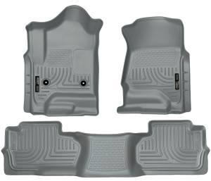 2014 - 2019 GMC, Chevrolet Husky Liners Front & 2nd Seat Floor Liners (Footwell Coverage) - 98242