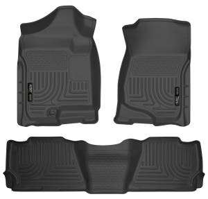2007 - 2014 Chevrolet Husky Liners Front & 2nd Seat Floor Liners - 98251
