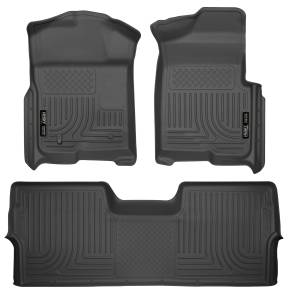 2009 - 2014 Ford Husky Liners Front & 2nd Seat Floor Liners (Footwell Coverage) - 98331