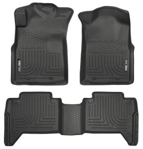 2005 - 2015 Toyota Husky Liners Front & 2nd Seat Floor Liners (Footwell Coverage) - 98951