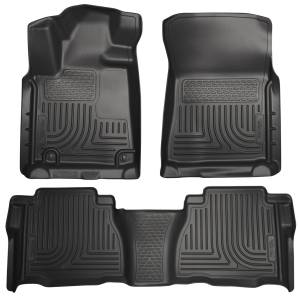 2014 - 2021 Toyota Husky Liners Front & 2nd Seat Floor Liners (Footwell Coverage) - 99581