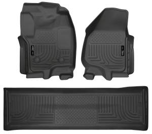 2012 - 2016 Ford Husky Liners Front & 2nd Seat Floor Liners (Footwell Coverage) - 99711