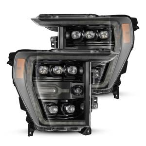 Lighting - Headlights - AlphaRex - 2021 - 2022 Ford AlphaRex LED Projector Headlights in Alpha-Black - 880138